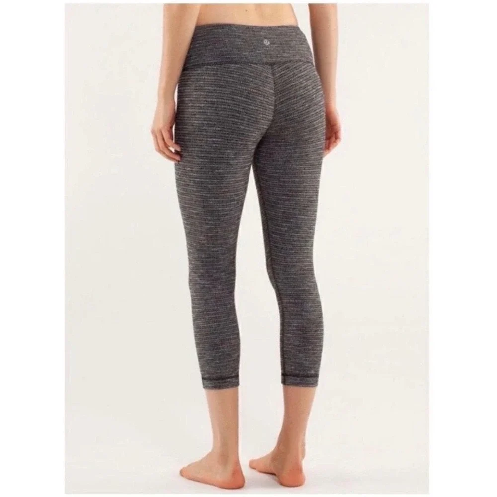 Lululemon Wunder Under Pique Crop Leggings 22